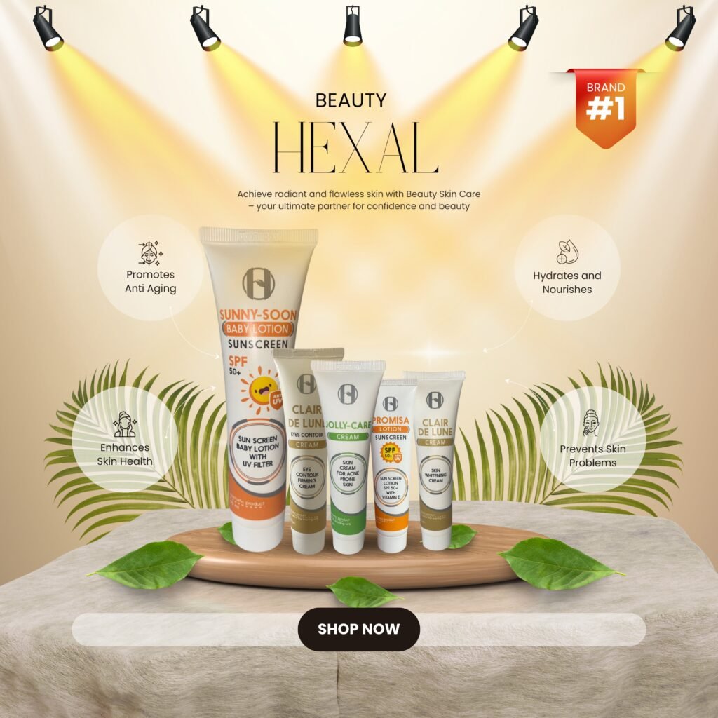 beige and green natural beauty skin care product features instagram post